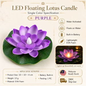 LED Diya Lamp Water Activated Deepavali Diwali Decoration Pooja Prayer Light Home Temple Decor