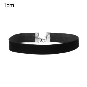 IFFINE Women Fashion Elegant Retro Velvet Choker Necklace Black Ribbon Gothic