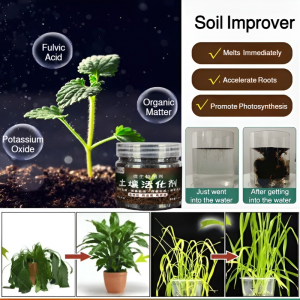 Soil Activator Universal Softening Agent for Plant Enthusiasts  Improve Germination Rate  Water and Nutrient Retention with Premium Soil Fertilizer