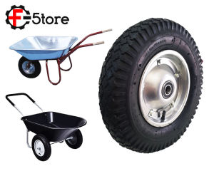 15 Inch Nylon Pneumatic Tyre Wheel With Easy Replacement Inner Tube Function For Heavy Duty Wheel Wheelbarrow [New]