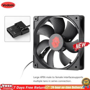 [Vodool Flagship Store]12cm 4 Pin High Speed Desktop Chassis Fan Large Air Volume PC Case Radiator