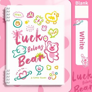Loose Leaf Notepad Binder Writing Notebook Spiral Refillable Notebook Student Supplies 60 sheets