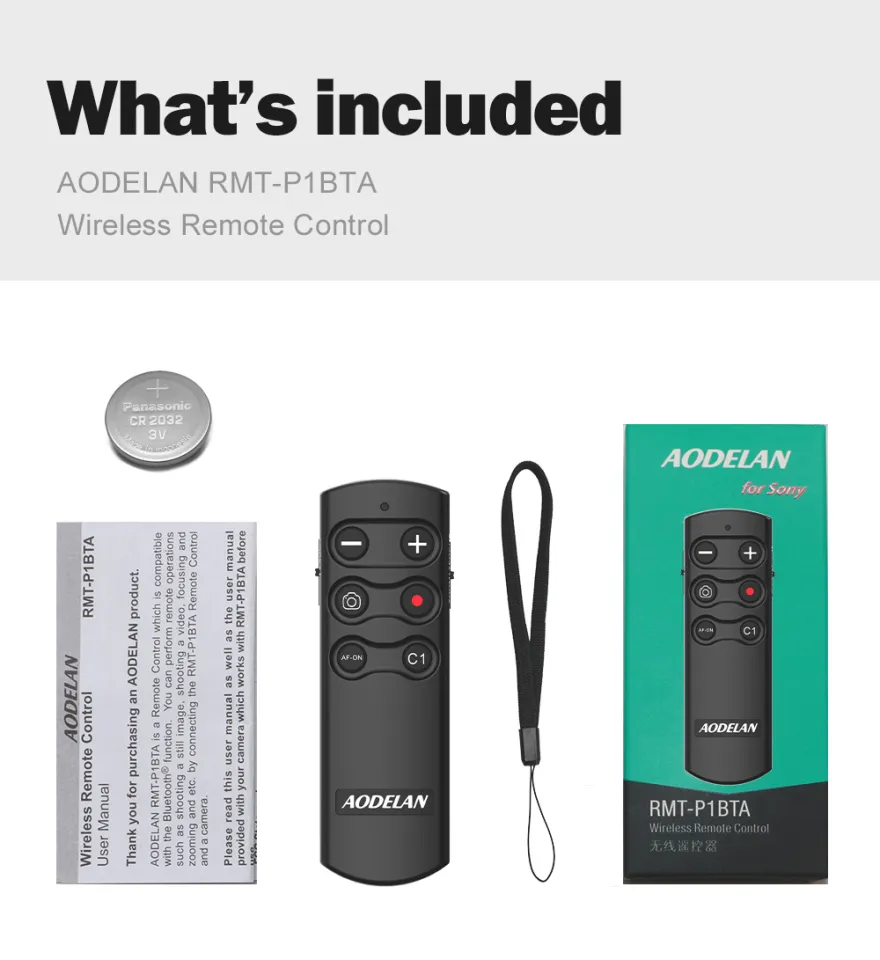 AODELAN RMT-P1BTA Wireless Bluetooth Remote Control For Sony A7IV