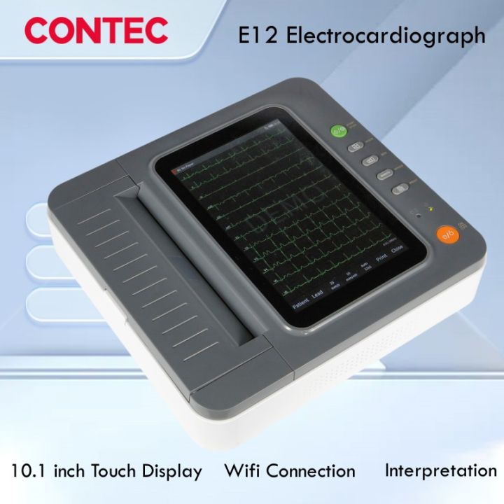 CONTEC E12 New ECG Machine Digital 12 Channel 12 Lead EKG ...