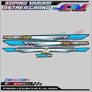 STRIPING VARIASI HONDA ASTREA GRAND / STIKER LIST MOTOR ASTREA GRAND
