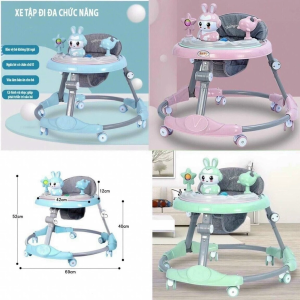 XE TRÒN TẬP ĐI CAO CẤP CHO BÉ CÓ NHẠC - CÓ TAY ĐẨY