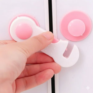 (ngẫu nhiên) Khóa An Toàn Cho Bé – Khóa Chặn Cửa Tủ Tủ Quần Áo Tủ Lạnh 2 Cánh Chống Kẹt Tay 2026