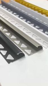 Aluminum alloy tile corner trim arc-shaped edge trim corner trim strip curved edge trim decorative strip