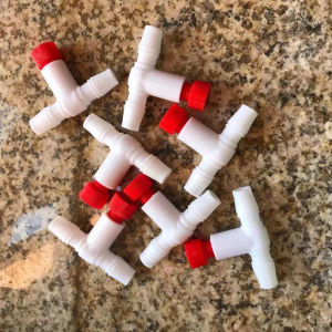 5pcs/lot 10mm Plastic Aquarium Connectors Three-way Fish Tank Air Water Pump Connector Control Valve Air Tube Accessory New