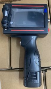 Máy in date phun cầm tay D10in bao bì tem nhãn in mã code in QR logo