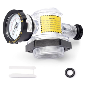 วาล์วที่ระบายอากาศปล่อยเร็วพื้นผิวพลาสติกเกจวัดความดัน Relief เหมาะสำหรับระบบสระว่ายน้ำสปา TR100C