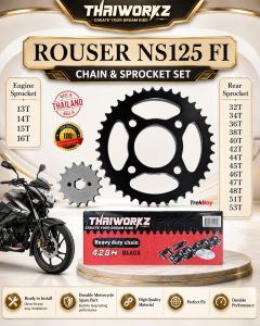KAWASAKI ROUSER NS125 FI THAIWORKZ CHAIN & SPROCKET SET MADE IN THAILAND - (G and J)