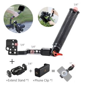 ด้ามจับด้ามจับวงแหวนเชือกปรับได้ด้ามจับสำหรับ DJI Ronin S/SC/RSC2/RS2พร้อมส่วนต่อขยายด้านข้างเป็นช่อง1/4 "3/8"