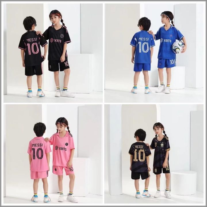 2023 24 Inter Miami No.10 Messi Jersey Kids Boys Girls Football