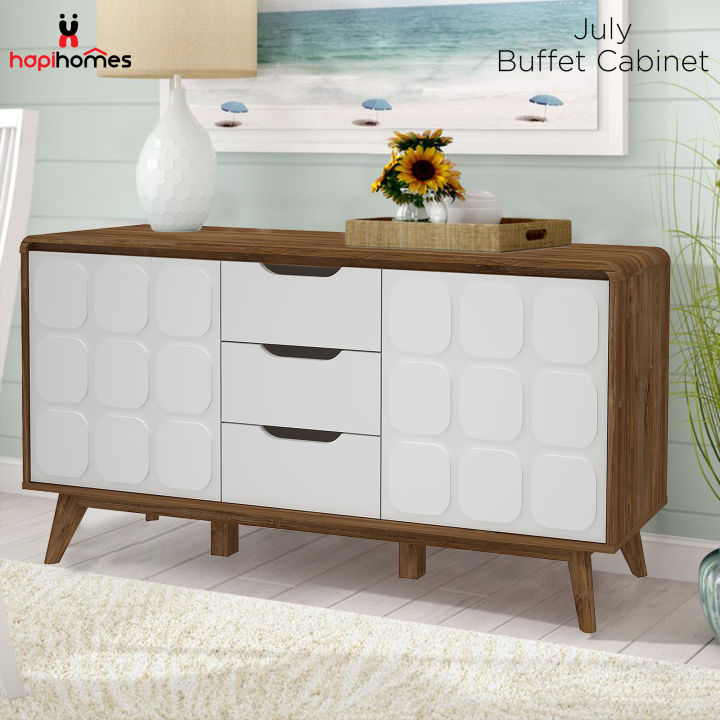 Hapihomes July Wooden Malaysian Buffet Cabinet | Lazada PH