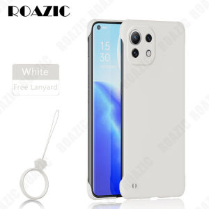 ROAZIC For Xiaomi Mi 11 Lite Mi 11 Lite 5G 11 Lite 5G NE Phone Case [Free Lanyard] Frameless Slim Hard PC Casing Camera Protection Matte Scratch Proof Casing