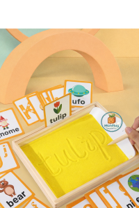 MonPlay | BẢNG VIẾT CHỮ TRÊN CÁT CHO BÉ – ĐỒ CHƠI GIÁO DỤC SỚM LUYỆN CHỮ NHẬN BIẾT TỪ VỰNG