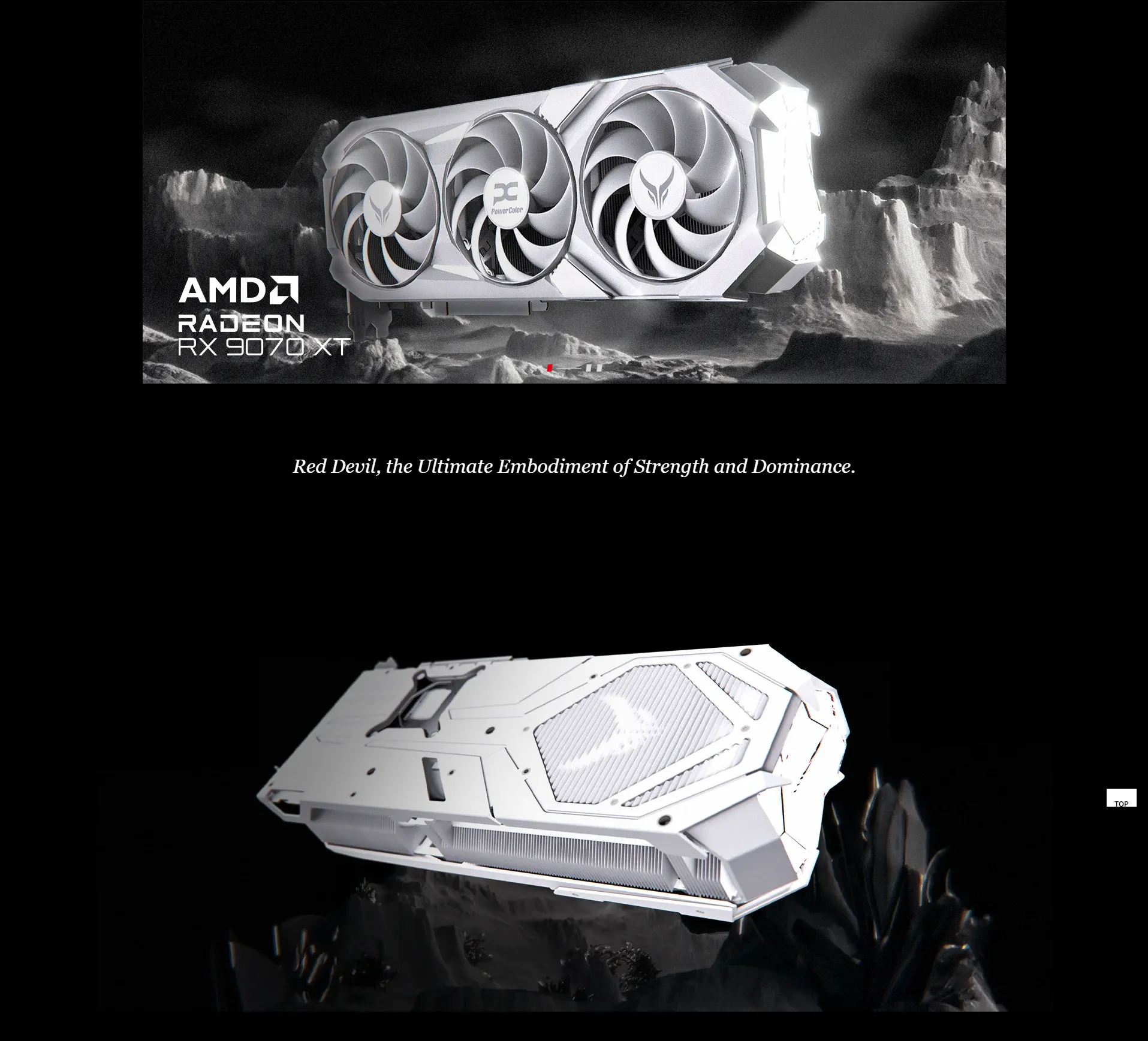 新品　Red Devil Spectral White RX 9070 XT Stunning Red Devil Spectral White RX 9070 XT GPU Comes With