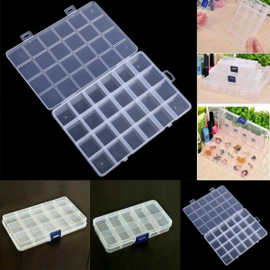 Plastic Storage for Case Transparent Crafts Organizer Nail Tips Collections Container for Case Gifts for Kids Bo