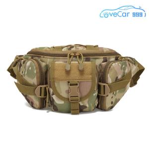 Multipurpose Waist Bag Nylon Portable Fishing Tackle Waist Bag Waterproof Large Capacity for Camping Hiking Traveling Running