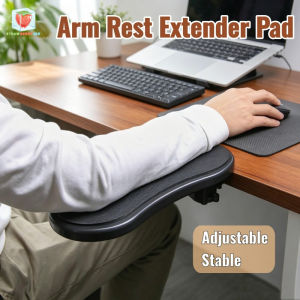 Desk Arm Rest Extender Pad Adjustable Computer Arm Support Tray Wrist Elbow Support Pad for Office