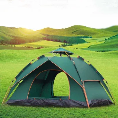 Tenda Camping Buka Otomatis Open Kapasitas 4 Orang Tenda Camping Kemah Outdoor Otomatis Portable