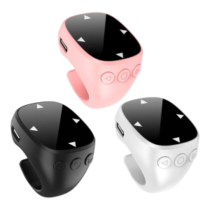 Ngón tay nhẫn điều khiển từ xa trang Turner bluetooth không dây tương thích di chuyển vòng ghi video từ xa