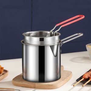 Panci Deep Fryer 2IN1 Bahan Stainless Steel Peralatan Dapur Serbaguna / Panci Set Saringan PH C1233