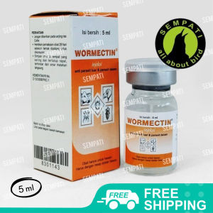 SEMPATI WORMECTIN 5ml Obat Anti Jamur Parasit Cacing Luar dalam Obat Scabies Gudik Kutu Kucing Anjing Domba Kambing Kelinci Sapi Babi Medion