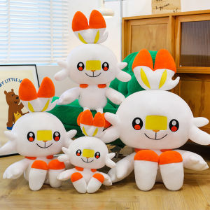 ZEEMIN anime Pokemon Scorbunny 50cm Plush doll Girls heart Soft sofa ornaments pp cotton filling Pillow decorate Toy dolls Gift