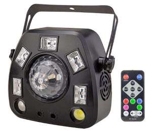Dmx Dj Led 4In1 Magic Ball+Strobe+Laser+Uv Stage Effect Light PS-4IN1