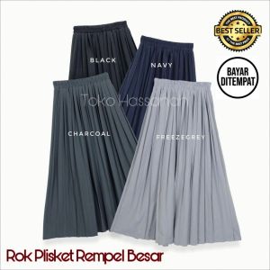 Rok Plisket Dewasa - Rok Wanita Bahan Hyget PremiumModel Terbaru - Toko Hassanah