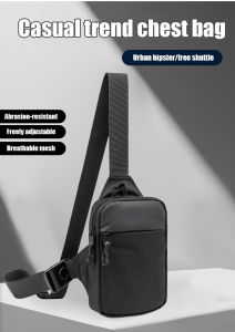 Mens multifunctional chest bag for fishing running and more