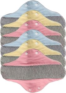 6Pcs Reusable Menstrual Pads Menstrual Pads/Reusable Sanitary/Mama Panty Liners
