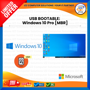 USB Bootable: Windows 10 Bootable for Repairing & Format Laptop PC [MBR: UEFI & Legacy]