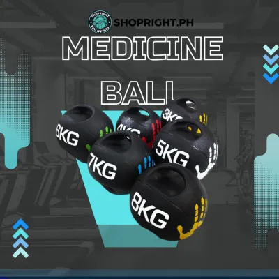 Rubber Medicine Ball with Handle 3Kg 4Kg 5Kg 6Kg