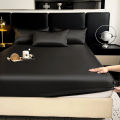 Dansunreve 3in1 single set Ice Silk Bedsheet Cooling Washed Satin Sheets Bed Sheet Pillowcase Fully Garterized Fitted Sheet Single Queen King. 