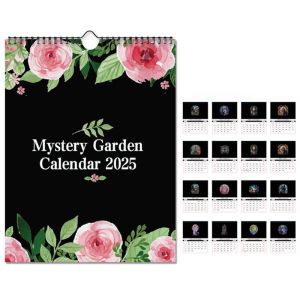 TENDPL 18เดือน ปฏิทินติดผนังรูป2025 ป่ามืดๆ อินส์ ปฏิทินแขวนผนังภาษาอังกฤษ ตารางการทำงานประจำวัน กำหนดการรายสัปดาห์ ปฏิทินวางแผน สำหรับปีใหม่