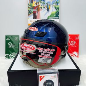 Mũ Bảo Hiểm ANDES 109 Kính /Lòng Nón 3S Tháo Giặt .