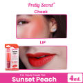 Pretty Secret Sunset Peach Lip & Cheek Tint 2.7ml. 