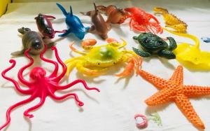 Sea Animal ของเล่นรูปสัตว์น้ำ คละแบบ 1 แพ็ค มี 6 ชิ้น ของเล่นเพื่อการเรียนรู้