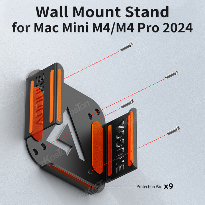 【FiFYJT Hot】 Under Desk Mount Metal Stand for Mac Mini M4/M4 Pro 2024 ...