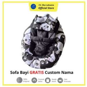 Sofa Bayi Premium GRATIS BORDIR NAMA MultiFungsi Sofa Bayi Sabuk Pengaman Lapisan Bawah Waterproof Anti Ompol Kado Bayi
