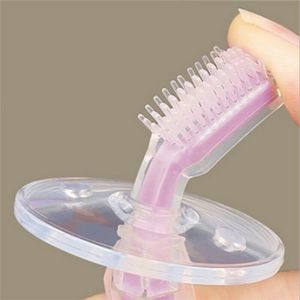 Sikat Gigi Bayi Silicon Lembut Aman Teether Baby Finger Tooth Brush Pembersih Gusi Graham Mulut  Anak Balita Training Toothbrush Newborn Silikon Perawatan Lengkap Komplit