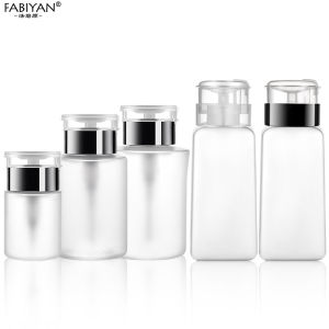 50/160/180/250ml Nail Art Dispenser Press Pump Cleanser Container Nail Art Polish UV Gel Remover Alcohol Reusable Empty Storage Bottle
