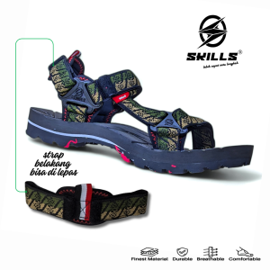 Skills Mountisland Pro - Sandal Pria Dewasa Gunung Keren Terbaru Batik GRN