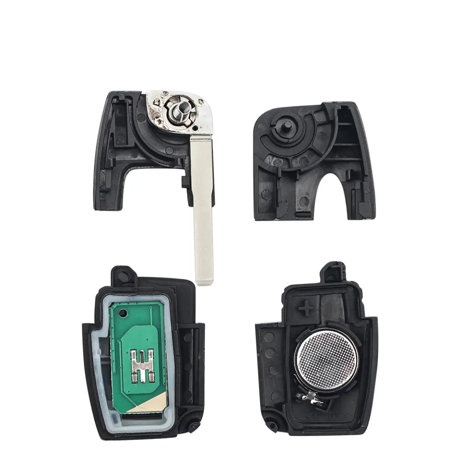 thumbnail image 2 of Uncut Flip Key Fob For Ford - 3 Button 433MHz With 4D63 Chip (Fits Focus, Mondeo, Fiesta, S-Max) 2 of 6