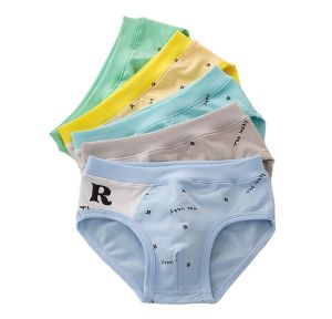 New Arrived High Quality Boys Teenagers Briefs Panties Kids Children Underwear 2-16 Years 5 Pcs/Lot Letter Car Students2026