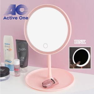 ACTIVEONE LED Light Makeup Mirror Adjustable 3 Colour Rechargeable Beauty Cosmetic Makeup Mirror - Fulfilled by ACTIVEONE