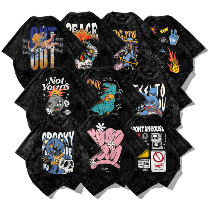 VOLUME 12 ” OVERSIZE T-SHIRT WASH / BAJU KAOS OVERSIZE WASH PRIA DISTRO ...